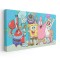 Tablou afis SpongeBob desene animate 2211 Tablou canvas pe panza CU RAMA 70x140 cm