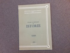 STUDII ȘI ARTICOLE DE ISTORIE XXIII 1973, SOCIETATEA ȘTIINȚE ISTORICE BUCUREȘTI