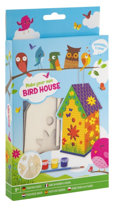 Mini casuta pasarilor cu floricele