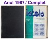 Romania 1987 - Lot 11 reviste filatelice romanesti FILATELIA / An XXXVI complet, colegate in volum cartonat