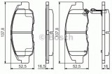 Set placute frana,frana disc HONDA CR-V I (RD) (1995 - 2002) BOSCH 0 986 495 153