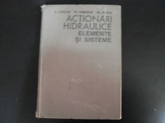 Actionari Hidraulice Si Elemete Si Sisteme (uzata) - A. Oprean, Fl. Ionescu, Al. Dorin , 20453