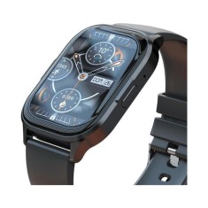Ceas Smart Negru, Ecran AMOLED, Apeluri Bluetooth, Monitorizare Puls Oxigen, IP67, Incarcare Wireless , XO J10