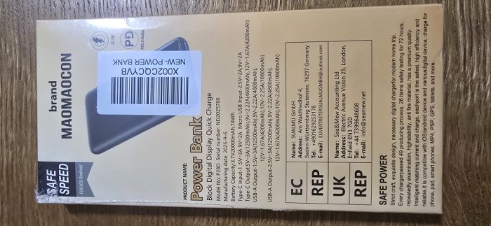 Baterie externa 20000 mah