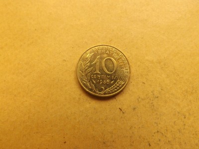 Franta 10 Centimes 1986 foto