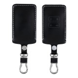 Husa Cheie Auto pentru Renault / Dacia - 4 Butoane - Keyless Go, kwmobile, Piele ecologica, Negru, 44135.91