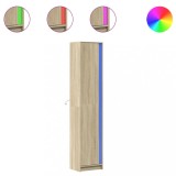 Cumpara ieftin Dulap inalt cu LED stejar sonoma 41,5x32,5x200cm lemn prelucrat