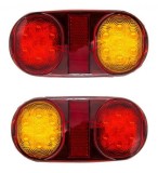 2 x Led lumini spate pentru camion remorca caravana E11 12v