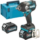 Makita TW007GD201 XGT - Masina de insurubat cu impact cu 2 acumulatori Li-Ion 40 V 2.5 Ah patrat 1/2 inch 760 Nm M10-M24 valiza speciala