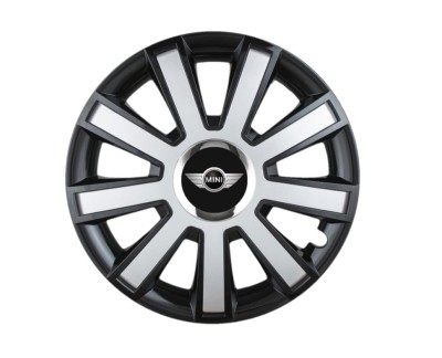 Set 4 capace roti Flash Gri-Negru R14 pentru gama auto Mini Cooper foto
