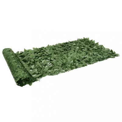 vidaXL Paravan de balcon, frunze verde &amp;icirc;nchis, 200x100 cm 367841 foto