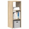 VidaXL Bibliotecă stivuabilă Stejar Sonoma 30x30x80 cm Lemn prelucrat 858807