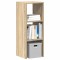 vidaXL Bibliotecă stivuabilă Stejar Sonoma 30x30x80 cm Lemn prelucrat 858807