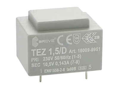 Transformator &amp;icirc;ncapsulat 1,5VA 230V foto