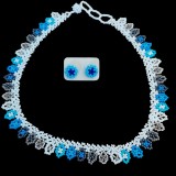 Set choker și cercei &bdquo;Oc&eacute;ano Sereno&rdquo;