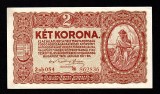 Romania / Ungaria - 2 Koroane 1920 UNC , valoarea este scrisa si in limba romana, a circulat si in Transilvania . Necirculata