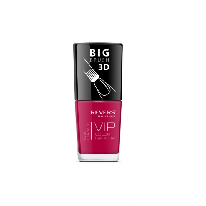 Lac de unghii Vip, 3D, Revers, rosu, 12 ml, Nr 015 - Lucios