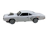 Macheta metal Dodge charger SRT replica alb scara 1:32, sunete, lumini, resort, deschide usile