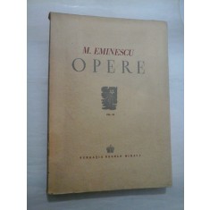 MIHAI EMINESCU - OPERE - vol 3 - editia Perpessicius 1944