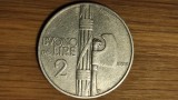 Italia - moneda de colectie istorica - Bvono / Bun pentru 2 lire 1923 - Victor Emmanuel III - impecabila !
