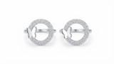 Cumpara ieftin Cercei din Argint 925 Butterfly Halo Circle, cu Zirconiu
