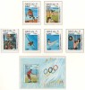 Laos 1983 Mi 618/23 + bl 92 MNH - JO de vara din 1984, Los Angeles, Nestampilat