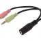 Cablu Audio Jack 3,5mm 3pin la 4pin 150mm