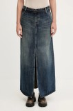 G-Star fustă jeans culoarea bleumarin, mini, drept, D25979.D577