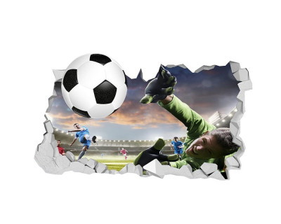 Sticker decorativ cu Fotbal, 85 cm, 1126STK foto