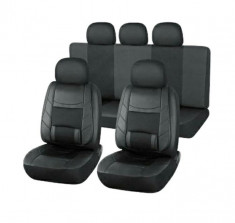 Set huse scaune auto Opel Astra din piele ECO, fata si spate, ortopedice, culoare negru foto