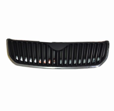 Grila radiator Skoda Superb (3T), 06.2008-06.2013, 3T0853668A, 692605, negru , cu ornament cromat foto