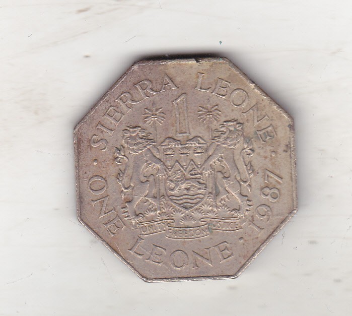 bnk mnd Sierra Leone 1 leone 1987