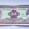 G504-I-Lot 10 bucati bancnote 10 Bolivars Venezuela 1990 circulate stare foarte buna.