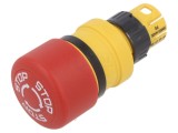 Comutator de siguranță EAO 16mm, poziție 2, roșu, fără 61
