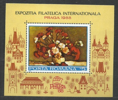 TSV$ - 1988 LP 1207 EXPO FILATELICA INTER. PRAGA `88, COLITA DANT. MNH/** LUX foto