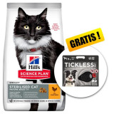 Hill&amp;#039;s Science Plan Feline Mature Adult 7+ Sterilised Cat Chicken 10 kg + Tickless Pet GRATUIT