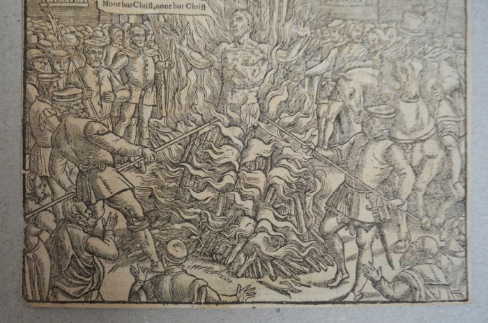 &quot;Martiriul lui John Lambert&quot; xilogravura 1563