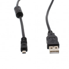 Cablu USB 2.0 A tata - mini USB B tata 8p, 1.5m, negru