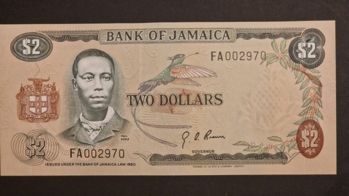 Jamaica 2 Dolari 1993 UNC