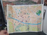 Florența Firenze, hartă cu indicator stradal și principalele adrese, circa 1970, 013