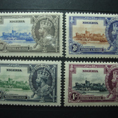 NIGERIA 1935 SERIE GEORGE V JUBILEUL DE ARGINT MH