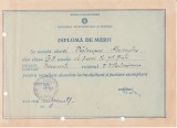 QW13 11 - 1957 - diploma - clasa 7 - Scoala 95 mixta raionul T Vladimirescu
