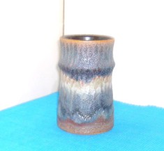 Vaza ceramica de studio crusty-glaze - UNICAT - VEB Haldensleben 2845 - Germania