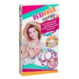 Set de facut lantic si bratari cu 50 de margele si accesorii pentru fete multicolore , ATS