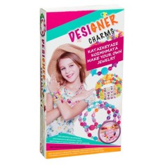 Set de facut lantic si bratari cu 50 de margele si accesorii pentru fete multicolore , ATS