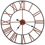 Cumpara ieftin Ceas de perete, rosu, 58 cm, metal