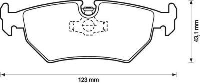 Placute frana spate Citroen Evasion (22, U6), 03.1994-07.2002, marca SRLine S70-1409 foto