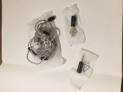 Cablu nou 2-pin pentru căști IEM (cu adaptoare 3.5 mm și 4.4 mm) foto