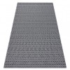 Covor CASA ECO SISAL Boho Ochi 22075 negru / gri, covor reciclat, 133x190 cm, Dreptunghi