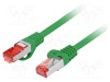 LANBERG Patch cord RJ45 S/FTP Cat 6 LSZH 10m verde